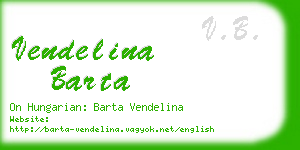 vendelina barta business card